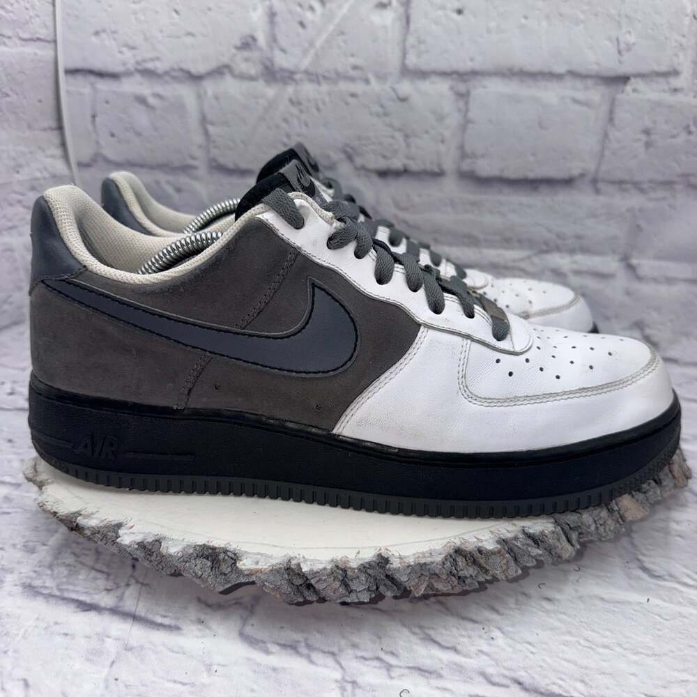 Nike Air Force 1 ‘07 White/Flint Grey-Cool Grey-Blk Mens Size 11 315122-103 - Picture 4 of 10